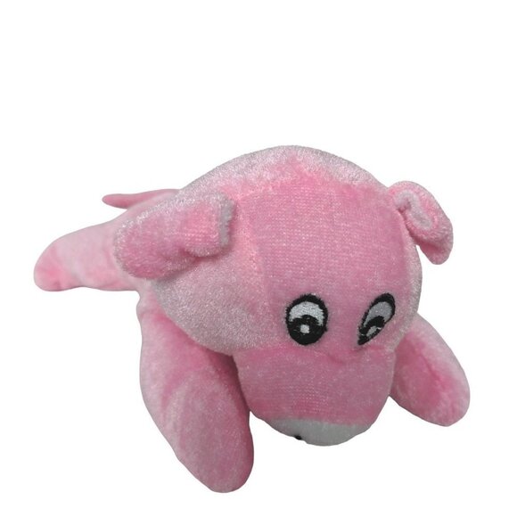 Kellytoy Laying Pink Pig Farm Animal Plush Stuffed Animal 2016 8” - Picture 1 of 7